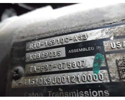 FULLER RTO16910CAS3 TRANSMISSION ASSEMBLY