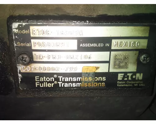 FULLER RTOC16909A TRANSMISSION ASSEMBLY