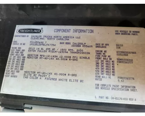 FULLER RTOCM16909A TRANSMISSION ASSEMBLY