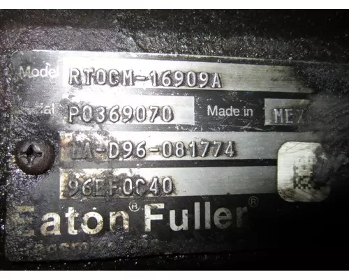 FULLER RTOCM16909A TRANSMISSION ASSEMBLY