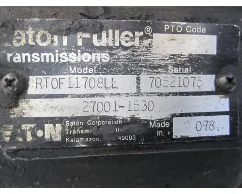 FULLER RTOF11708LL TRANSMISSION ASSEMBLY