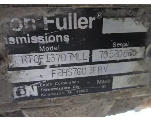 FULLER RTOF13707MLL TRANSMISSION ASSEMBLY