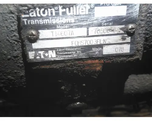 FULLER T14607A TRANSMISSION ASSEMBLY