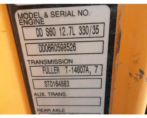 FULLER T14607A TRANSMISSION ASSEMBLY