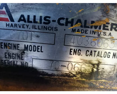 Fiat-Allis 645-B Equipment Parts Unit