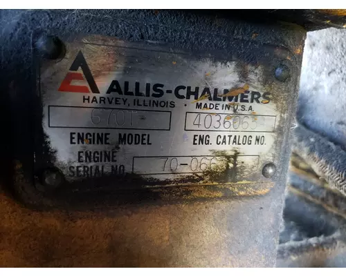 Fiat-Allis 645-B Equipment Parts Unit