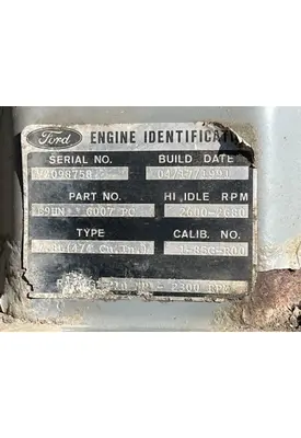 Ford 210 Engine Assembly