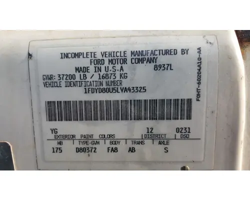 Ford C8000 Miscellaneous Parts