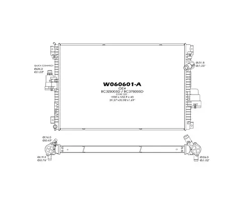 Radiator FORD F350SD (SUPER DUTY) LKQ Heavy Truck - Tampa