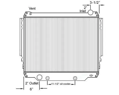 Radiator FORD F600 (1999-DOWN) LKQ Wholesale Truck Parts