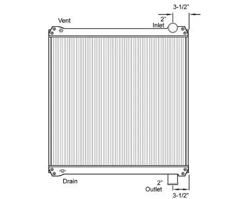 Radiator FORD F600 (1999-DOWN) LKQ Heavy Truck - Tampa