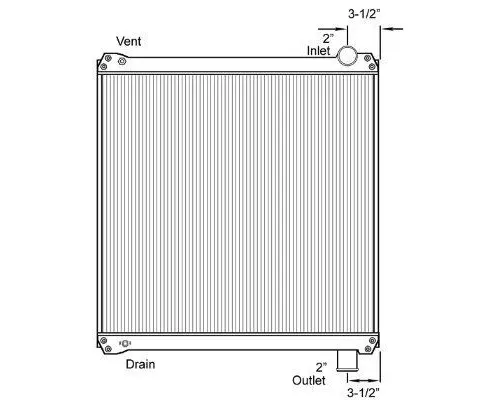 Radiator FORD F600 (1999-DOWN) LKQ Geiger Truck Parts