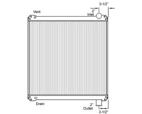 Radiator FORD F600 (1999-DOWN) LKQ Plunks Truck Parts And Equipment - Jackson