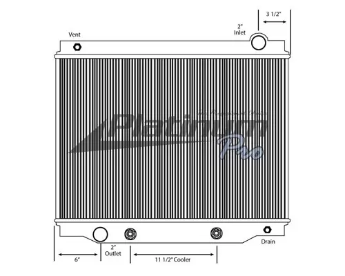 Radiator FORD F700 LKQ KC Truck Parts Billings