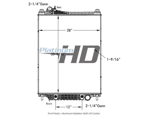 Radiator FORD F750SD (SUPER DUTY) LKQ Plunks Truck Parts And Equipment - Jackson