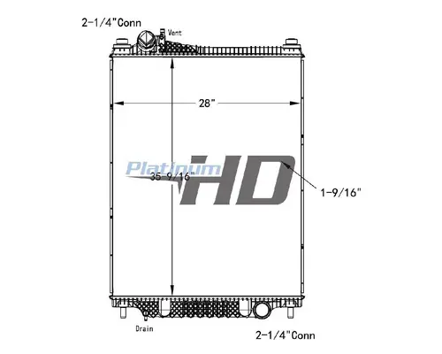 Radiator FORD F750SD (SUPER DUTY) LKQ Heavy Truck - Goodys