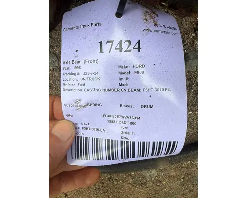 Ford F800 Axle Beam (Front)