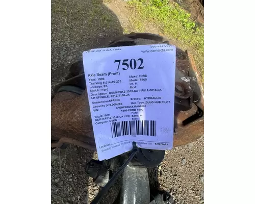 Ford F800 Axle Beam (Front)