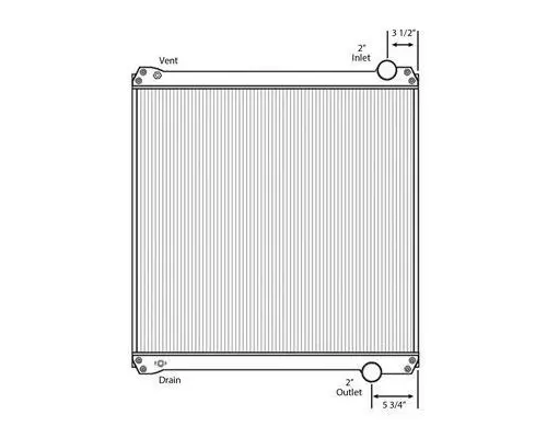 Radiator FORD F800 LKQ Evans Heavy Truck Parts