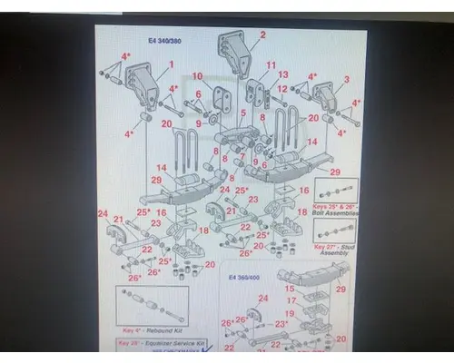 Leaf Spring, Rear Ford L8000 Holst Truck Parts