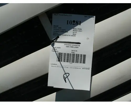 Hood FORD L8501 Big 3 Truck Parts, LLC