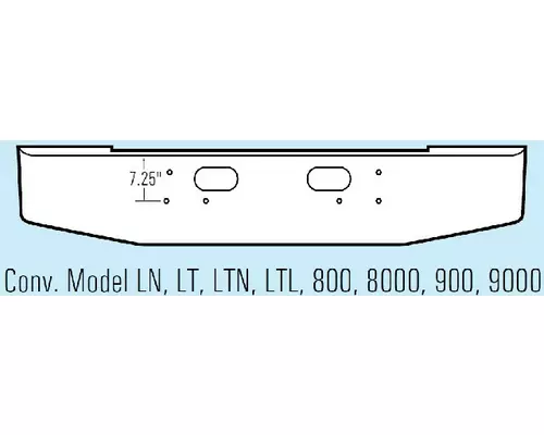 Ford L9000 Bumper Assembly, Front