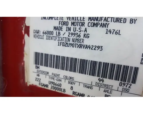 Ford LT9000 Axle Assembly, Front (Steer)