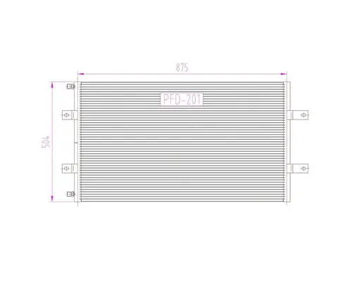 Air Conditioner Condenser FORD LT8000 LKQ Evans Heavy Truck Parts