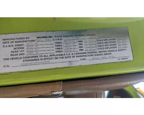 Complete Vehicle FORD LTS9000 Truck Salvage International Inc