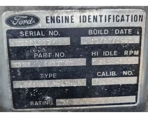 Ford Other Engine Assembly
