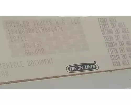 Freightliner 114SD Equipment (Whole Vehicle)