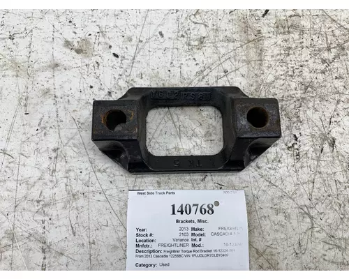 Brackets, Misc. FREIGHTLINER 16-12324-000 West Side Truck Parts