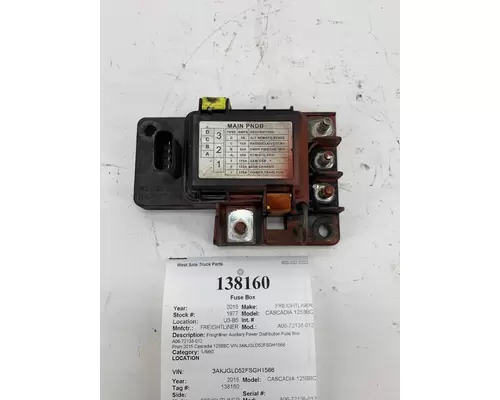 Fuse Box FREIGHTLINER A06-72138-012 West Side Truck Parts