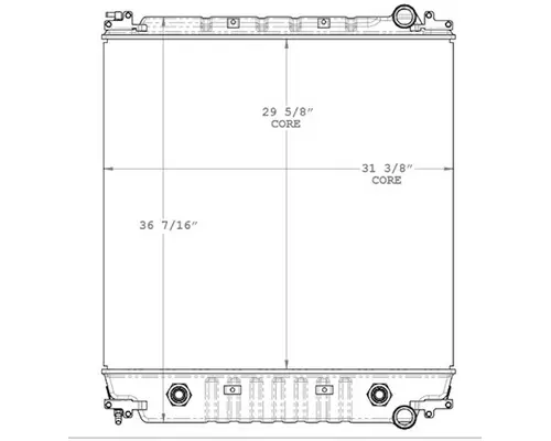 Radiator FREIGHTLINER Business Class M2 106 Frontier Truck Parts