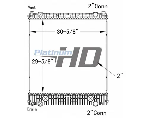 Radiator FREIGHTLINER Business Class M2 106 Frontier Truck Parts