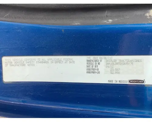 Freightliner CASCADIA Cab Assembly