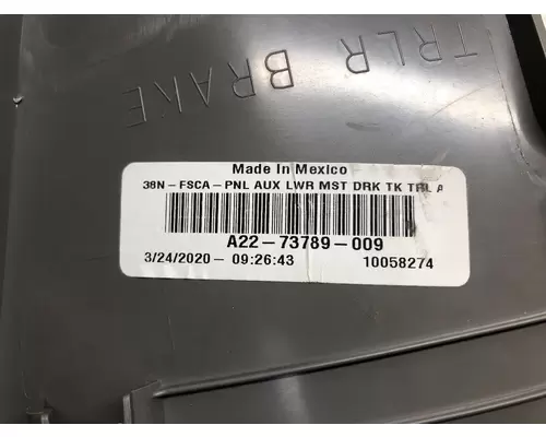 Freightliner CASCADIA Dash Assembly