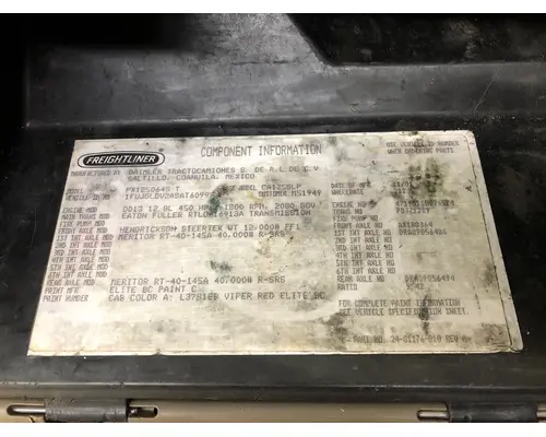 Freightliner CASCADIA Dash Assembly