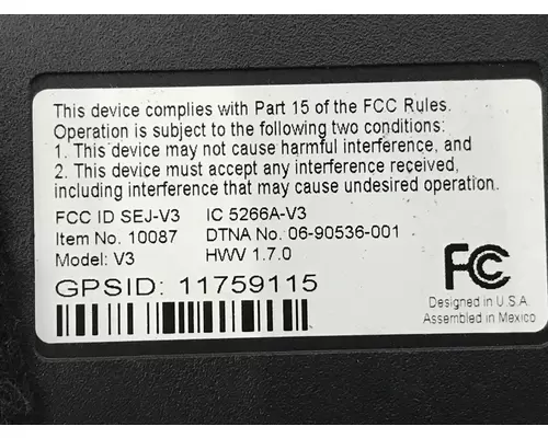 Freightliner CASCADIA Electrical Misc. Parts