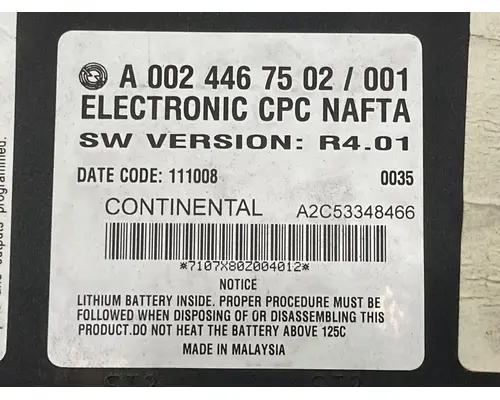 Freightliner CASCADIA Electrical Misc. Parts