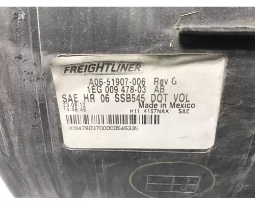 Freightliner CASCADIA Headlamp Assembly