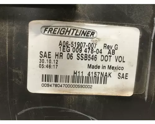 Freightliner CASCADIA Headlamp Assembly