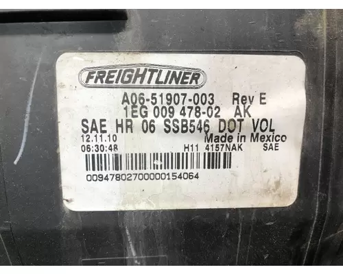 Freightliner CASCADIA Headlamp Assembly