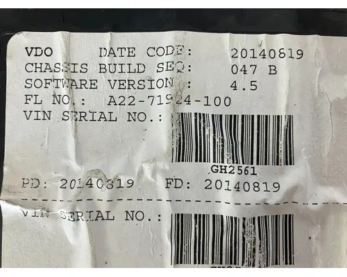 Freightliner CASCADIA Instrument Cluster