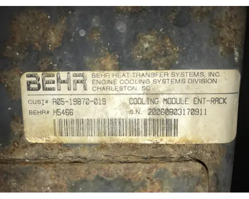 Freightliner COLUMBIA 120 Cooling Assembly. (Rad., Cond., ATAAC)