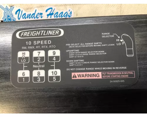 Freightliner COLUMBIA 120 Dash Assembly