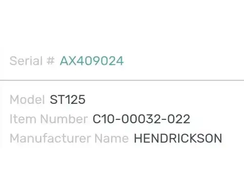 Freightliner Cascadia 125 Axle Assy, Fr (4WD)