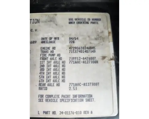 Freightliner Cascadia 125 Axle Assy, Fr (4WD)