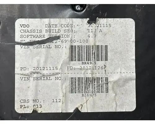 Freightliner Cascadia 125 Instrument Cluster