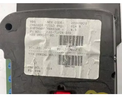 Freightliner Cascadia 125 Instrument Cluster